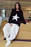 Big Softie Star Slouch Knit Black -